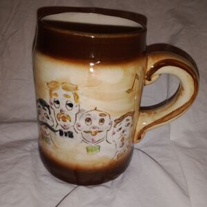 Vintage Coffee Beer Mug Barbershop Quartet How Dry I Am